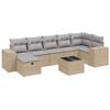 vidaXL havesofas&aelig;t 8 dele med hynder polyrattan beige