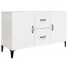 vidaXL sk&aelig;nk 100x36x60 cm konstrueret tr&aelig; hvid h&oslash;jglans