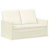 vidaXL 2-personers sofa Cremefarvet 130 x 81 x 82 cm Velourstof