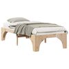 vidaXL Sengestel Brun 75 x 190 cm Massiv fyrretr&aelig;