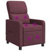 vidaXL Massage L&aelig;nestol Lilla Polyester
