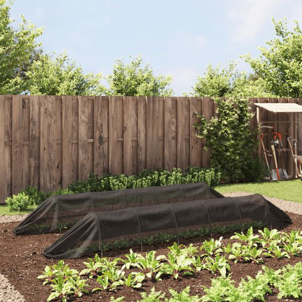 vidaXL væksttunneller 2 stk. stål og polyethylen sort