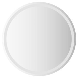 vidaXL LED badev&aelig;relsesspejl med spejl Transparent &Oslash; 70 cm h&aelig;rdet glas