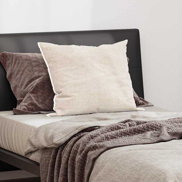 vidaXL Hovedpude med pude Hvid 61 x 41 x 20 cm Polyester