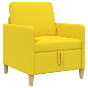vidaXL Sofa med opbevaring Lys Gul 72 x 78 x 87 cm Polyester