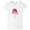 T-shirt til b&oslash;rn str. 92 ecrufarvet