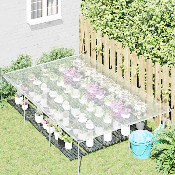 vidaXL klar presenning med &oslash;jer 2x3 m polyethylen