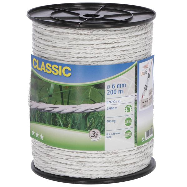 Neutral reb til elektrisk hegn Classic 200 m hvid