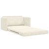 vidaXL Sovesofa Creme 124 x 204 x 61 cm Fløjl