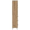 vidaXL Highboard Artisan Egetræ 69,5 x 34 x 180 cm Konstrueret træ