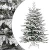 vidaXL kunstigt juletr&aelig; med sne 180 cm h&aelig;ngslet