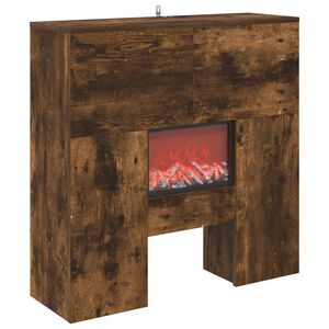 vidaXL Elektrisk pejs R&oslash;get eg 75 x 24,5 x 75 cm Konstrueret tr&aelig;