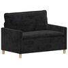 vidaXL Sofa Sort 126 x 81 x 87,5 cm Polyester