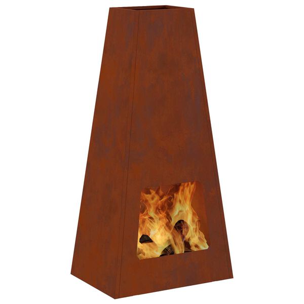 vidaXL B&aring;lsted Brun 50 x 35 x 100 cm Cortenst&aring;l