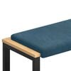 vidaXL B&aelig;nkpude Velour (V) Bl&aring; Dybde 35 cm