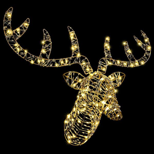 vidaXL Rensdyr Tr&aelig;kker Sl&aelig;de Varm hvid 68 x 36,5 x 62,5 cm Rattan