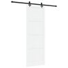vidaXL Skyded&oslash;r Hvid og sort 83 x 232 cm Massivt fyrretr&aelig;
