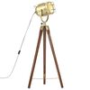 vidaXL gulvlampe med trefod 97 cm massivt mangotr&aelig;