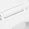 vidaXL kantfrit toilet 7 cm ekstra højde soft close keramik hvid