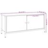 vidaXL tv-bord med l&aring;ger 102x35x45 cm konstrueret tr&aelig; gr&aring; sonoma-eg