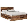 vidaXL Sengestel Gammelt tr&aelig; 140 x 190 cm Massiv fyrretr&aelig;