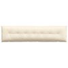 vidaXL Rygpude Creme 200 x 50 cm Velourstof