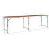vidaXL foldbart campingbord aluminium 240 x 60 cm