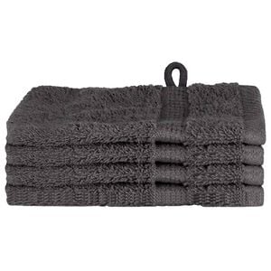 vidaXL G&aelig;steh&aring;ndkl&aelig;de SOLUND 4 pcs Antracit 15 x 21 cm 550 gsm