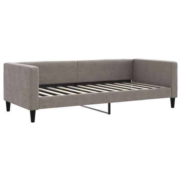 vidaXL daybed 90x200 cm stof gr&aring;brun