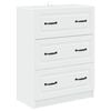 vidaXL Skuffeskab Hvid 66 x 34,5 x 87 cm Konstrueret tr&aelig;