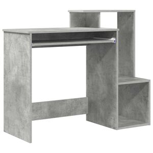 vidaXL Bord Beton Gr&aring; 106 x 41 x 88,5 cm Konstrueret tr&aelig;