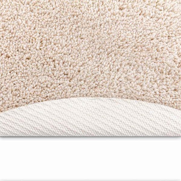 vidaXL Anti-slip Shaggy tæppe Creme 120 x 120 cm PP