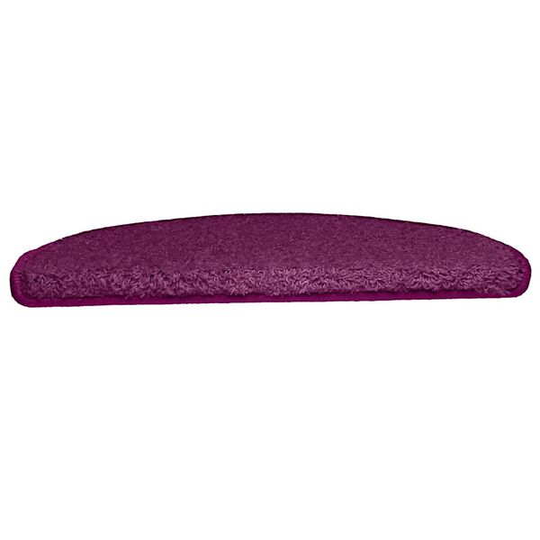 vidaXL trappem&aring;tter 10 stk. 65x21x4 cm violet halvrund stor