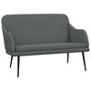 vidaXL b&aelig;nk 110x76x80 cm stof m&oslash;rkegr&aring;