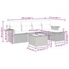 vidaXL sofas&aelig;t til haven 6 dele med hynder polyrattan beige