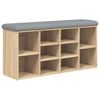 vidaXL skob&aelig;nk 102x32x50 cm konstrueret tr&aelig; sonoma-eg