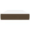 vidaXL springmadras med pocketfjedre 80x200x20 cm stof m&oslash;rkebrun