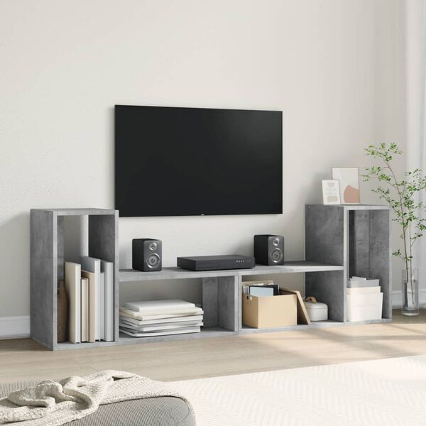 vidaXL tv-borde 2 stk. 75x30x50 cm konstrueret tr&aelig; betongr&aring;