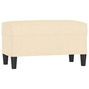vidaXL b&aelig;nk 70x35x41 cm stof cremefarvet