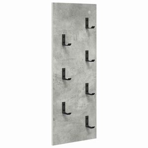 vidaXL V&aelig;gmonteret Jakkeholder V&aelig;gmonteret Beton Gr&aring; 30 x 1,5 x 80 cm