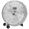vidaXL Tromleventilator med hjul S&oslash;lv 79 x 37 x 82 cm Aluminium