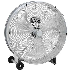 vidaXL Tromleventilator med hjul S&oslash;lv 79 x 37 x 82 cm Aluminium