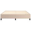 vidaXL Boxspring sengeramme 160x200 cm kunstl&aelig;der cappuccinofarvet