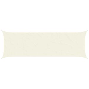 vidaXL Solskygge sejl Cremefarvet 6 x 2 m 100% polyester Oxford