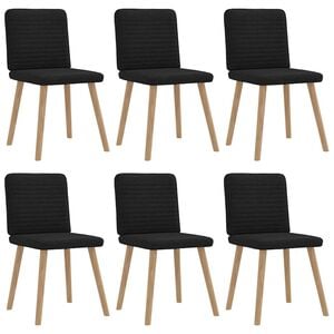 vidaXL spisebordsstole 6 stk. stof sort