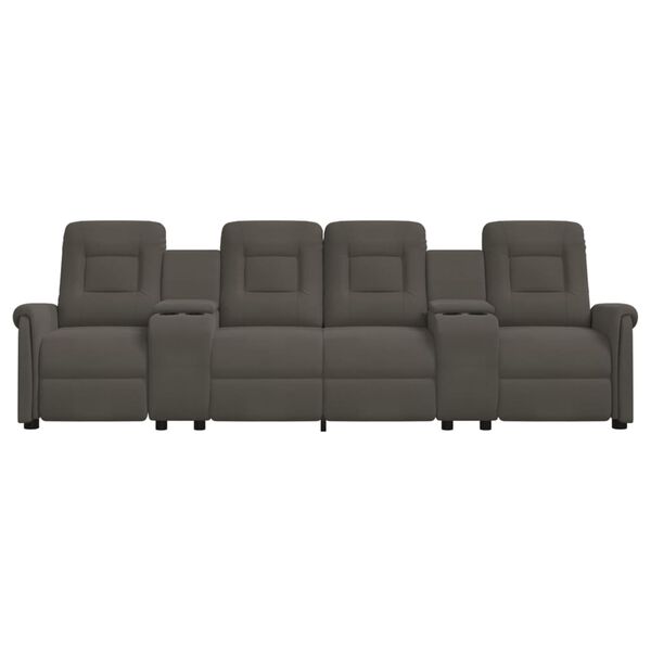 vidaXL 4-personers massagestol med kopholdere mørkegrå