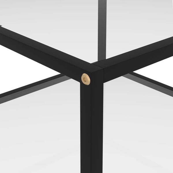 vidaXL sofabord 60x60x35 cm hærdet glas transparent