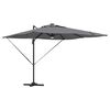 vidaXL Roma Parasol Antracit 286 x 284 x 270 cm Aluminium og Polyester