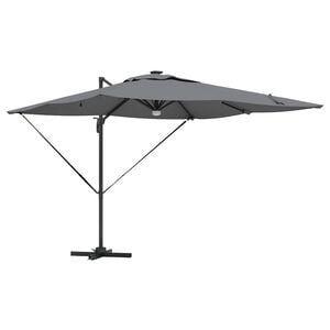vidaXL Roma Parasol Antracit 286 x 284 x 270 cm Aluminium og Polyester
