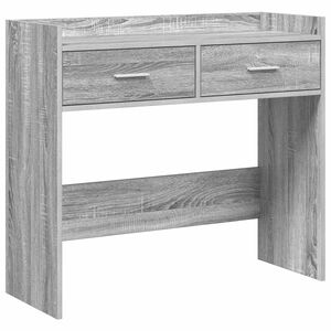vidaXL Konsolbord Gr&aring; Sonoma 90 x 35 x 80 cm Konstrueret tr&aelig;